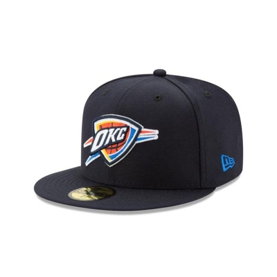 Blue Oklahoma City Thunder Hat - New Era NBA Team Color 59FIFTY Fitted Caps USA7152803